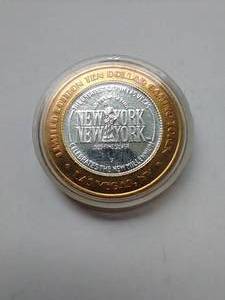 Silver Strike $10 Las Vegas Gaming Token