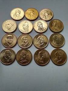 15 Modern $1 Coins - Presidents & Sacajawea