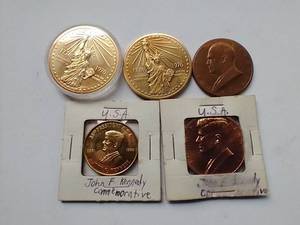 5 Commemorative Historic Medals