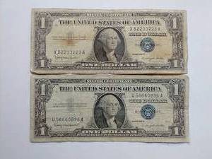 2 Silver Certificate $1 Notes