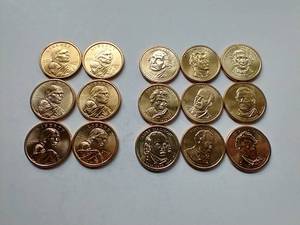 15 Modern $1 Coins - Presidents & Sacajawea