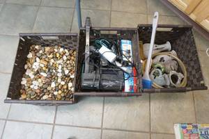 fish tank with stand and accessories
