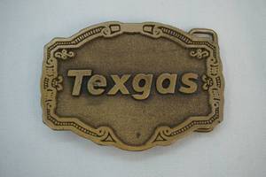 Hitline USA Texgas brass belt buckle