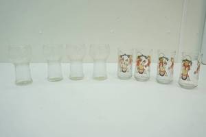 Cabbage Patch drinking glasses and Pepsi-Cola drinking glasses