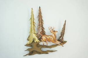 metal and wood metal wall decor