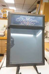 lighted Michelob Golden Light menu board