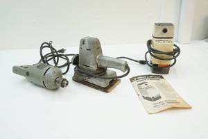 drill bit sharpener, sander, electric drill