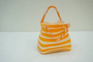 glass purse vase