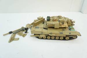 Lego-type army tank
