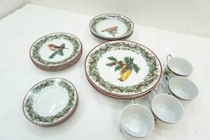 National Wildlife Federation Christmas dinner setting