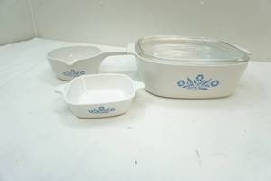Corning Ware casserole dishes