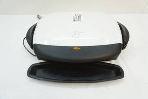 George Foreman grill with drip pan