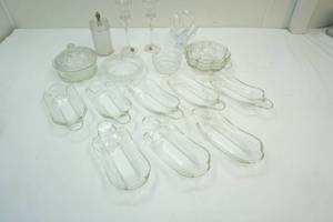 variety of vintage glassware