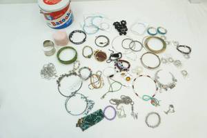 Bazooka Bubble Gum tin with jewelry