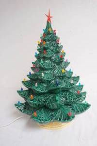 lighted Christmas tree