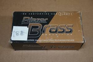 lot 41 image: 50 CCI Blazer Brass .357 Magnum 158 Gr JHP Ammo