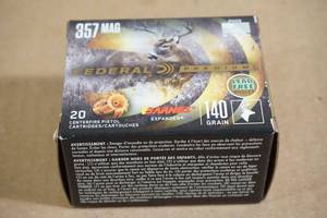 lot 44 image: 20 Federal Premium .357 Magnum 140 Gr Barnes Expander Ammo