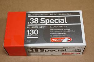 lot 50 image: 50 Aguila .38 Spl 130 Gr FMJ Ammo