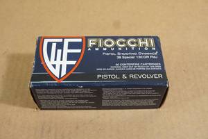 lot 51 image: 50 Fiocchi .38 Spl 130 Gr FMJ Ammo