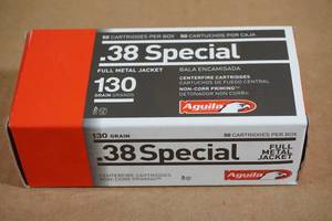 lot 53 image: 50 Aguila .38 Spl 130 Gr FMJ Ammo