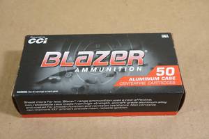 lot 62 image: 50 CCI Blazer 9mm Luger 115 Gr FMJ Aluminum Case Ammo