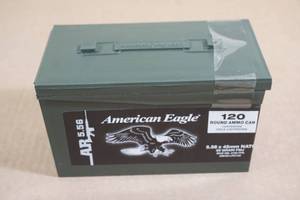 lot 63 image: 120 American Eagle AR 5.56 x 45mm 55 Gr FMJ Ammo