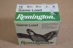 lot 81 image: 25 Remington Game Load 12 Gauge 2-34 8 Shot Shotshells