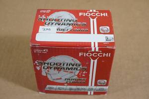 lot 83 image: 25 Fiocchi Shooting Dynamics 20 Gauge 2-34 7.5 Shot Shotshells
