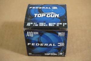 lot 85 image: 25 Federal Top Gun .410 Gauge 2-12 9 Shot Shotshells
