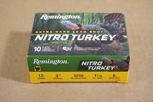 lot 90 image: 10 Remington Nitro Turkey 12 Gauge 3 6 Shot Shotshells