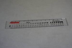 lot 108 image: Federal Ammunition Shot Size Ruler