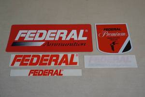 lot 110 image: Federal Ammunition Stickers - Dealer Exclusives