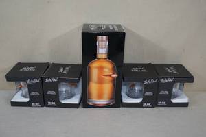 lot 132 image: Lucky Shot Decanter and Rocks Glass Set - Embedded Bullets