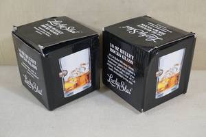 lot 140 image: 2 Lucky Shot Rocks Glasses - Embedded Bullets - 2nd Amendment