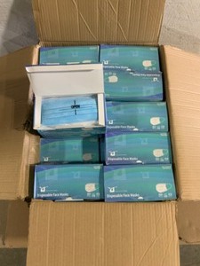(40) Unbranded Disposable Non-Medical Mask (50-Pack) See Pictures