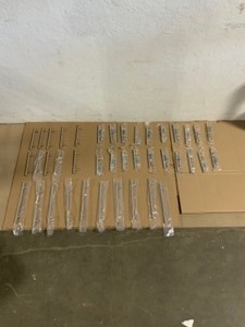 Sapphire 3-34 in. Center-to-Center Hollow Stainless Steel Cabinet Pull (Set of 20) Plus other drawer pulls different sizes but same color See Pictures
