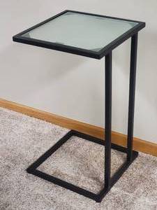 Modern Glass Top Side Writing Table