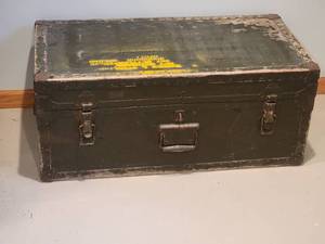 Vintage Military Travel Trunk