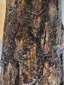 Faux Pine Log Table Lamp, pair