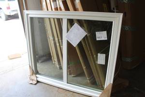 Lindsay Window & Door Double Slider Window 55.45x46.25 (Brand New  Never Installed)