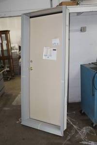 ProVia 24-Gauge Smooth Steel Fire Rated Single Entry Door in FrameSaver Frame 32x80