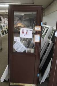 ProVia Model 079 Flush Self-Storing Half-Lite with Removable Sash Duraguard Series Storm Door 30x81