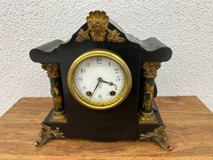 lot 36 image: Seth Thomas Ornate Clock with Pillars