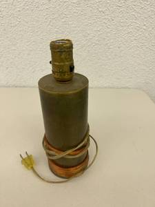 lot 49 image: Trench Art Lamp