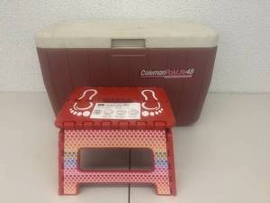 lot 128 image: Coleman Cooler & Step Easy Plus