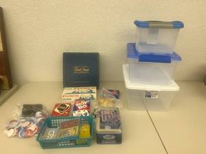 lot 130 image: Games & Small Storage Totes