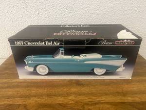 lot 156 image: 1957 Chevrolet Bel Air Convertible Blue Jim Beam Decanter