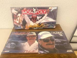 lot 158 image: Dale Earnhardt Monopoly Game & Calendars - Unopened