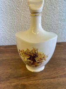 lot 216 image: Porcelain Decanter White Tail Deer Signed by Artist