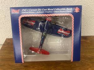 lot 230 image: Budweiser F4U-1 Corsair Airplane Bank